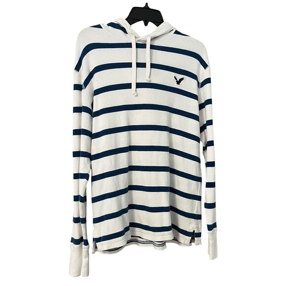 American Eagle Outfitters Men’s “Live Your Life” Thermal Hoodie Stretchy Warm L - Picture 1 of 4